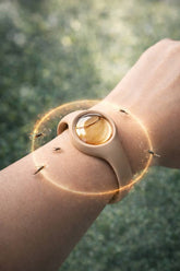 DBC NEMEX anti-mosquito bracelet Senegal on wrist repelling mosquitoes with protective glow